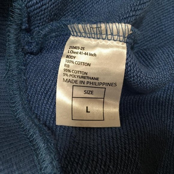 YJGLAM Men Sweater a Love Word Desing Navy Blue Neon Color Sz L G20 - Picture 8 of 8